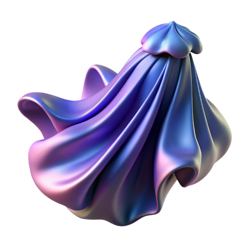 dramatic traditional extraordinary classic Abstract 3D Render of Draped Fabric high quality exclusive png