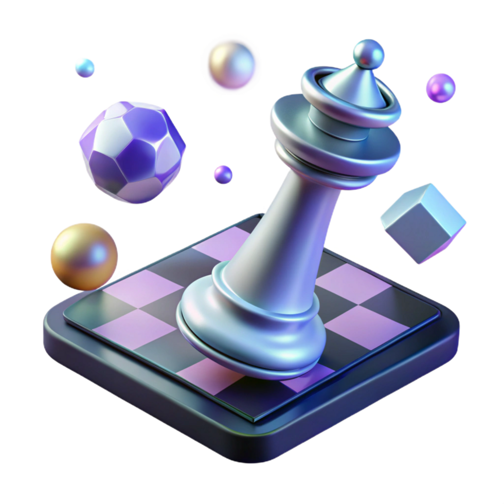 extraordinary vintage serene rustic 3D Chess King Illustration high resolution exclusive png