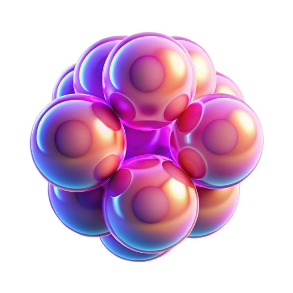 vibrant minimalist elegant artistic Abstract 3D Sphere Cluster Illustration original high quality png