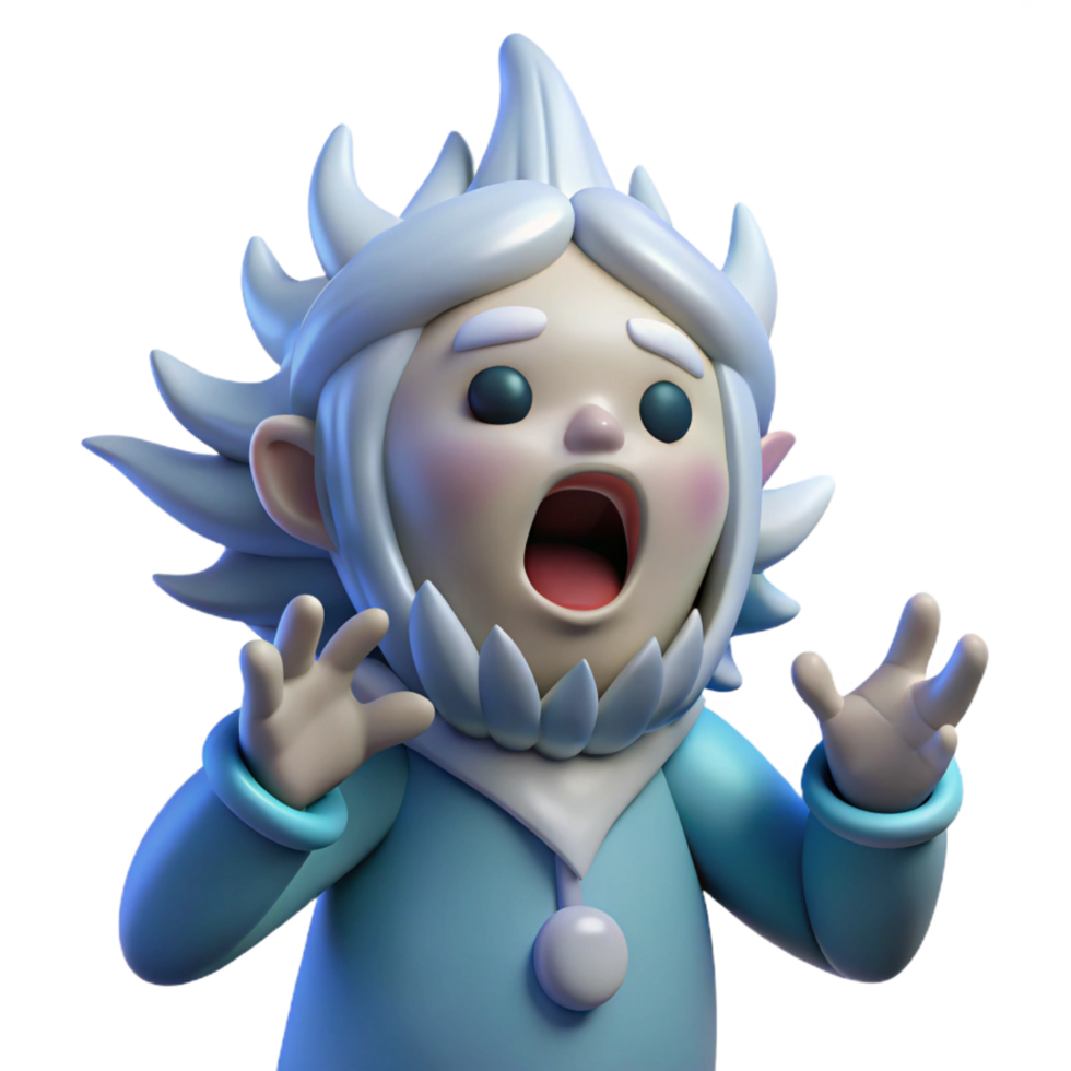 vibrant artistic impressive traditional 3D Cartoon Winter Child Illustration 4K high resolution png
