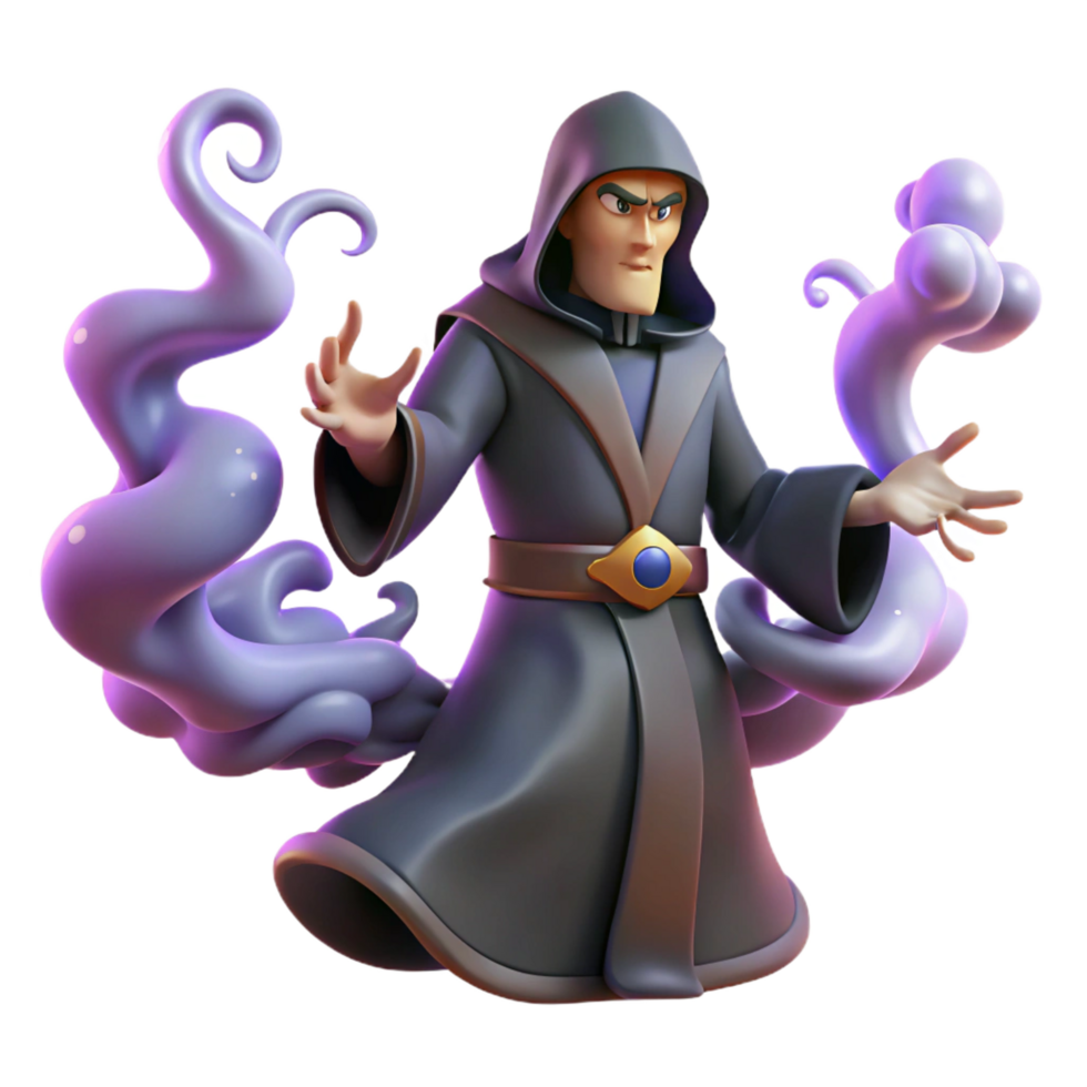 extraordinary abstract 3D Render Wizard Mystic Magic genuine png