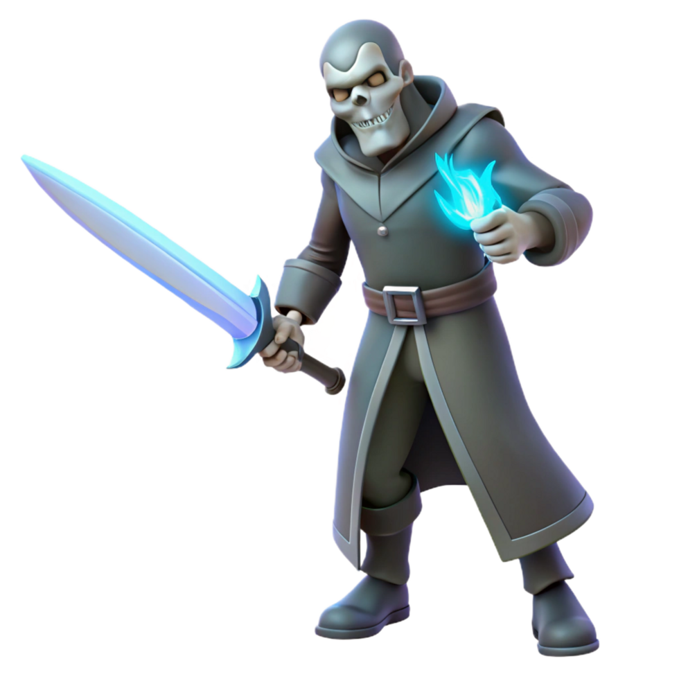 magnificent classic 3D Illustration Dark Fantasy Mage original png