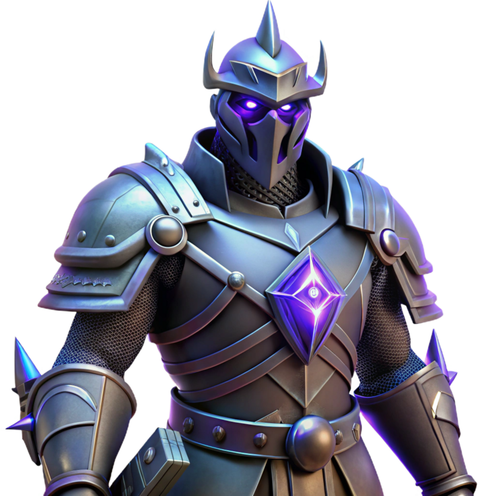 vibrant artistic Dark Knight 3D Render premium png