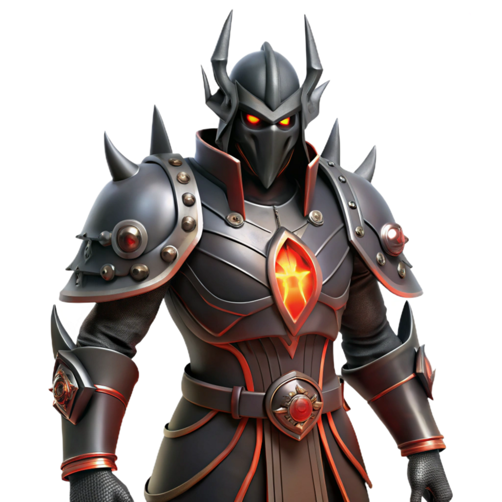 wonderful artistic Dark Knight 3D Render high resolution png