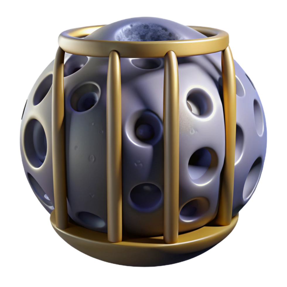 wonderful artistic 3D Render Sphere Cage Abstract 4K png