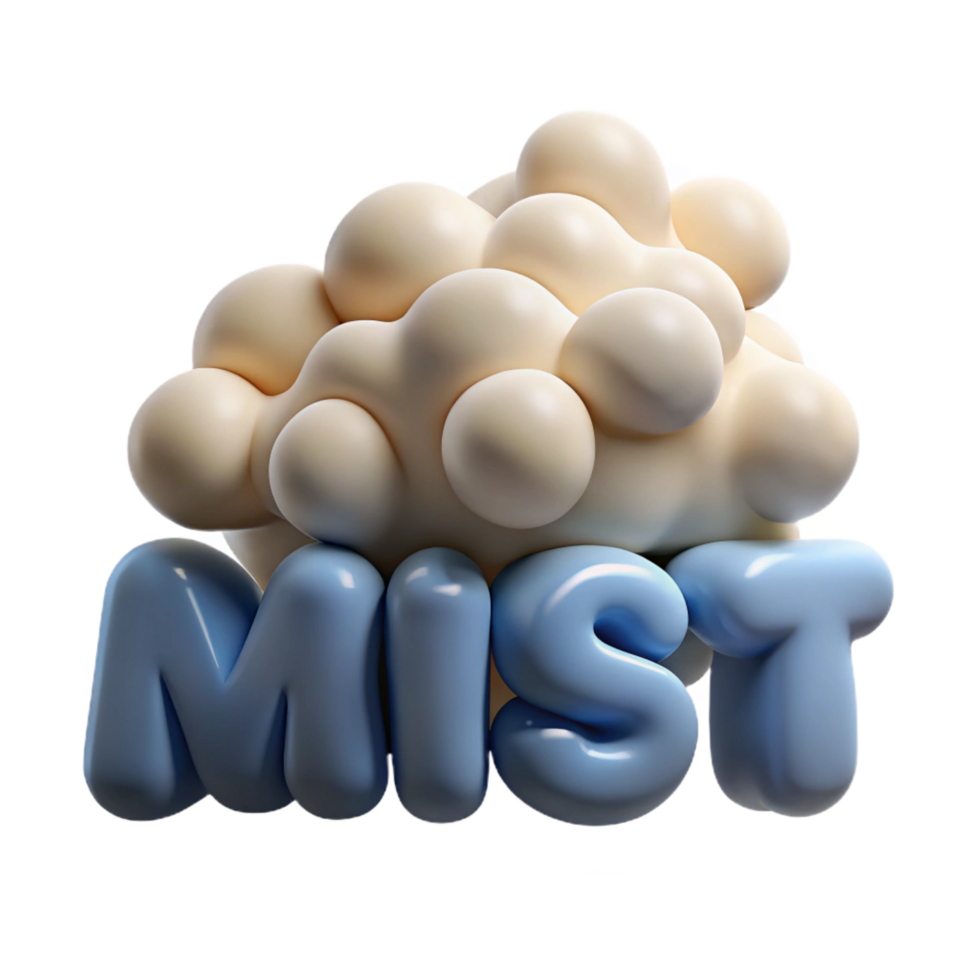 impressive minimalist 3D Render Mist Cloud Abstract Background genuine png