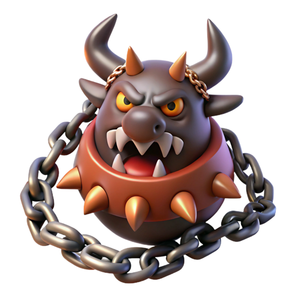 impressive traditional Angry 3D Monster Illustration detailed png