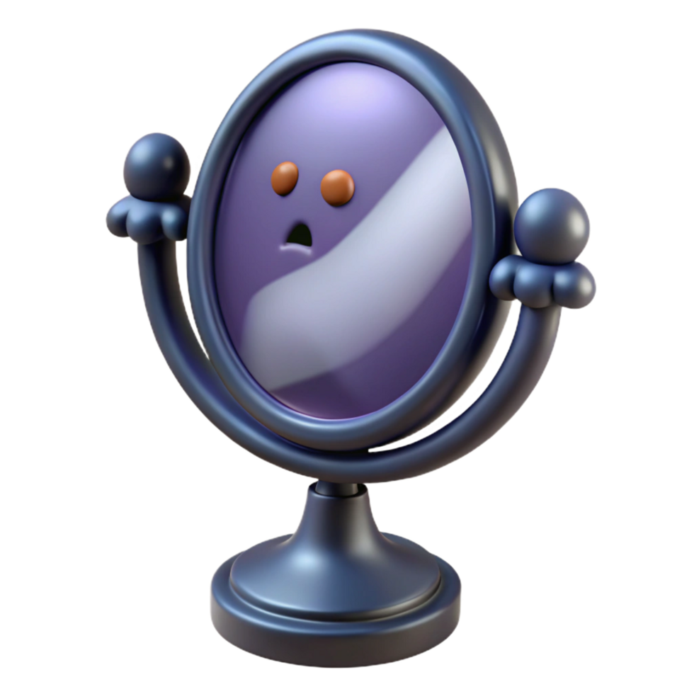 elegant classic Surprised 3D Mirror Illustration genuine png
