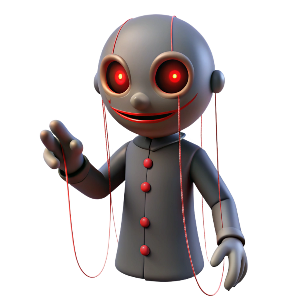 impressive rustic 3D Render Puppet Illustration professional png