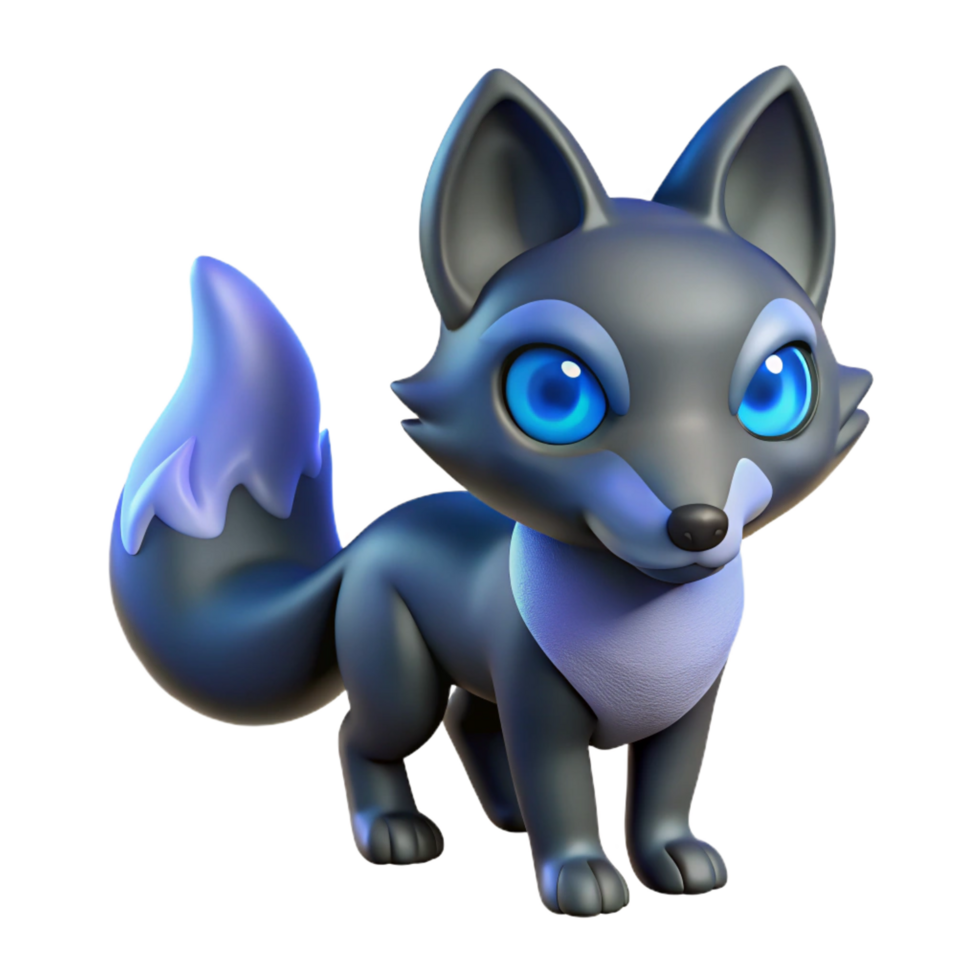 beautiful contemporary Cute 3D Cartoon Fox Illustration authentic png