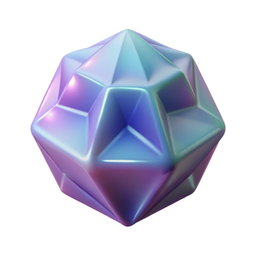 wonderful minimalist Iridescent 3D Geometric Sphere exclusive png