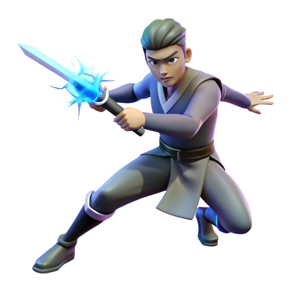stunning artistic 3D Render Fantasy Warrior high quality png