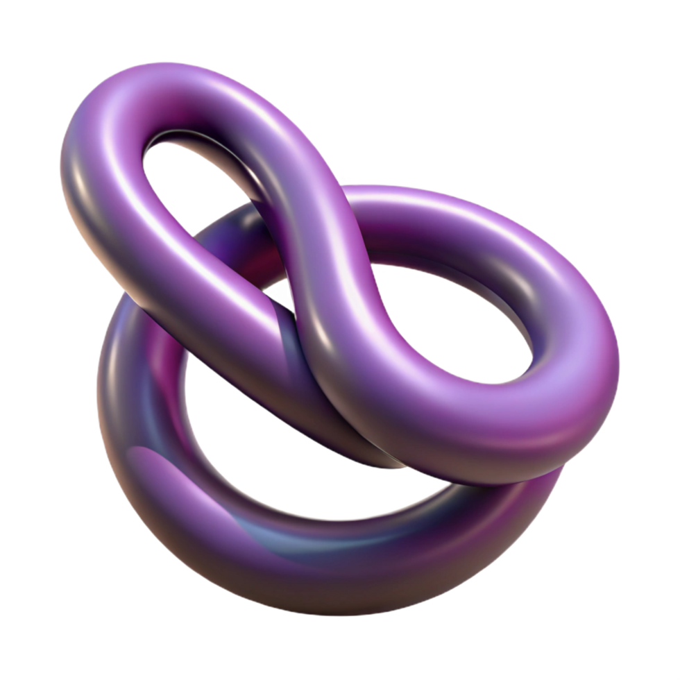 extraordinary rustic Purple 3D Knot Illustration exclusive png