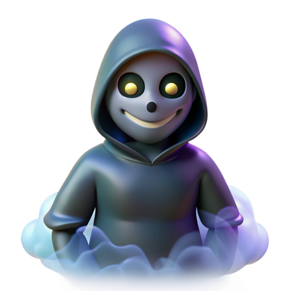 wonderful abstract 3D Render of Grim Reaper Cartoon exclusive png