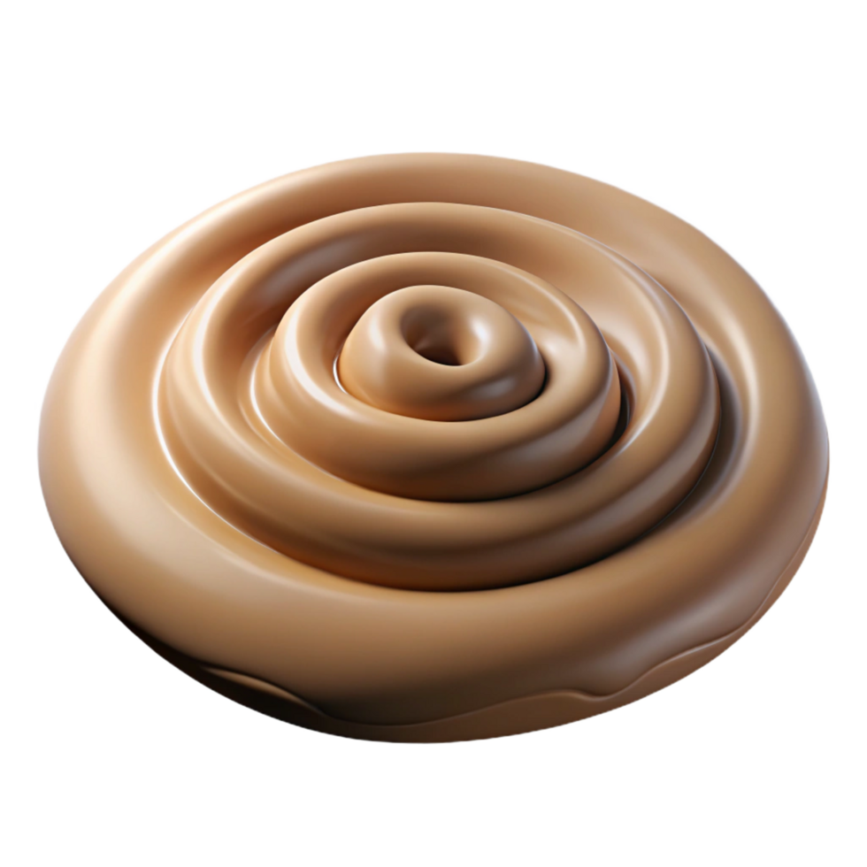 beautiful rustic 3D Render Caramel Swirl Pastry exclusive png