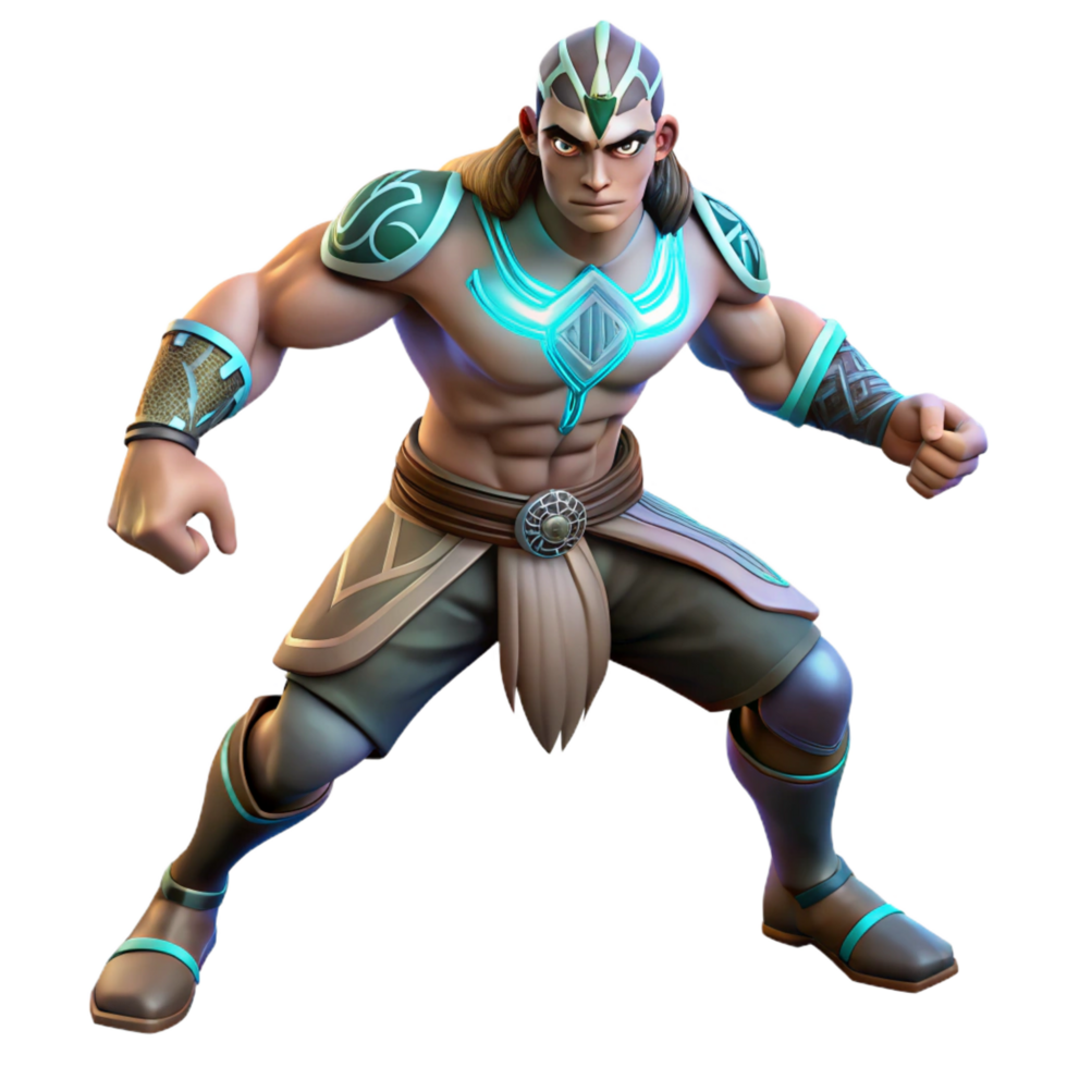 wonderful classic Powerful 3D Render of a Warrior original png