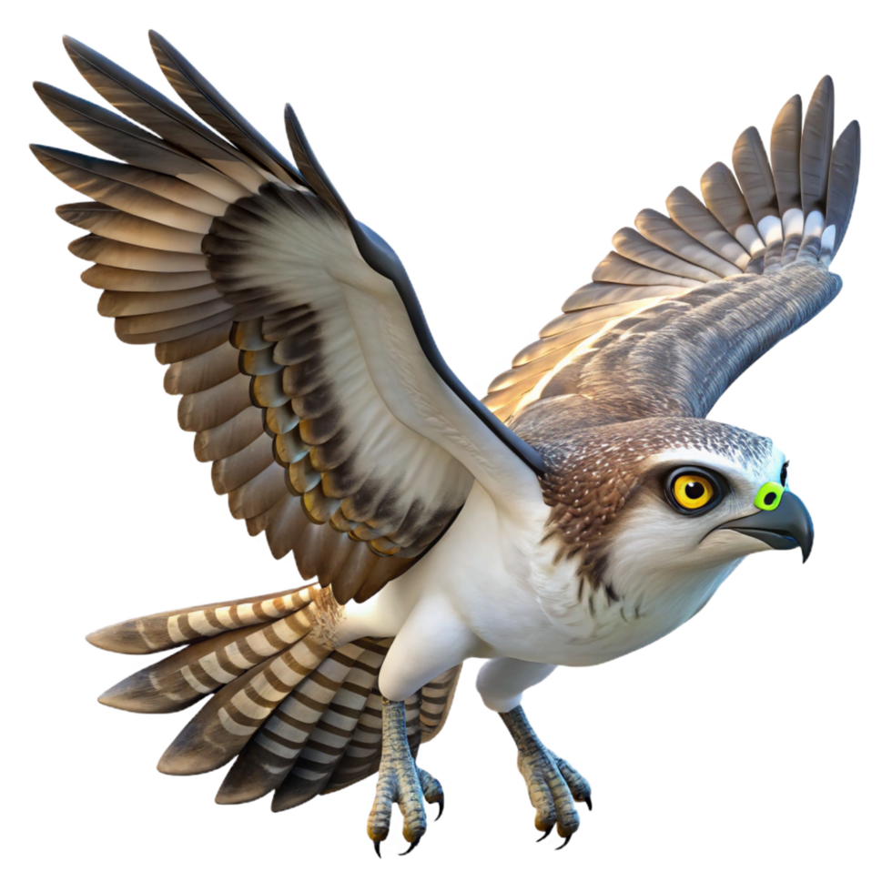impressive creative 3D Osprey Bird Illustration genuine png