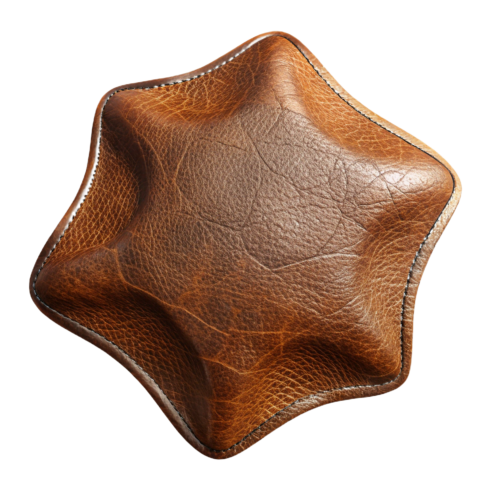 stunning rustic Leather Texture Close Up Cutout Transparent Background detailed png