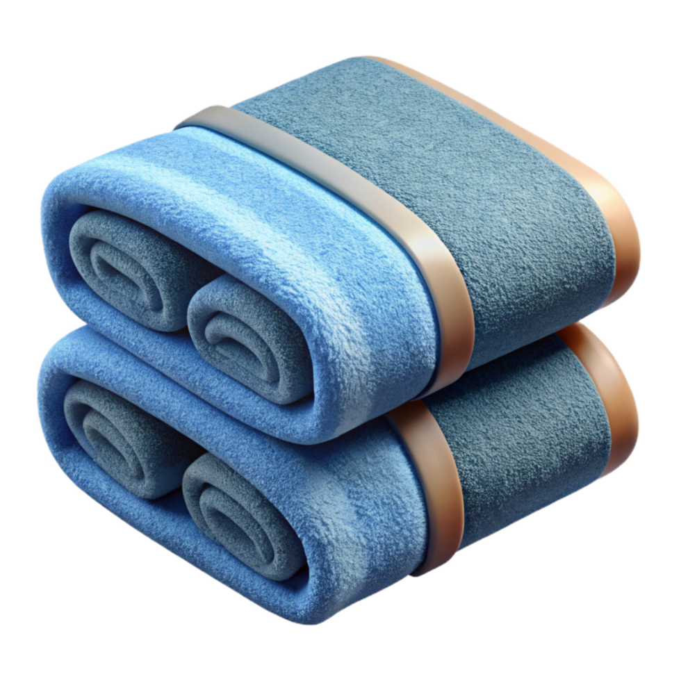 vibrant classic Bathroom Towels Folded White Transparent Background exclusive png