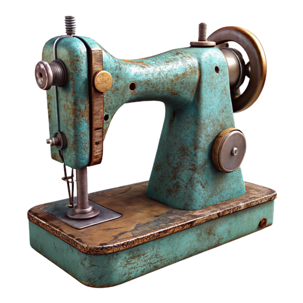 serene creative Sewing Machine Transparent Background Side View authentic png