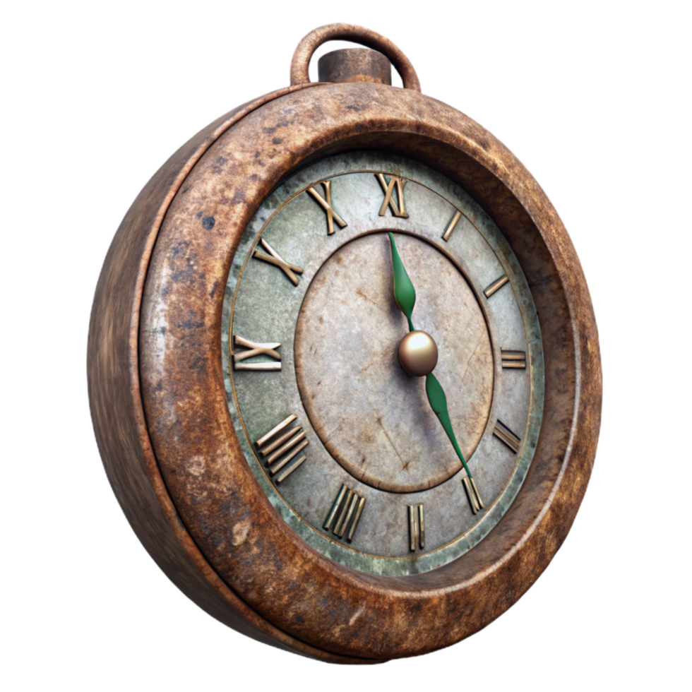 vibrant creative Clock with Time Running Out Transparent Background high resolution png