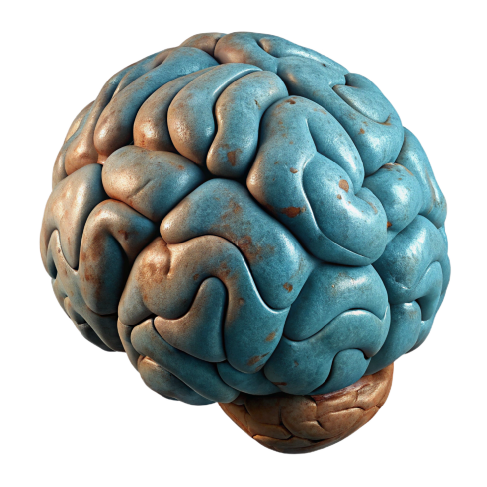 extraordinary creative Brain d Model Rotating View Transparent Background high quality png