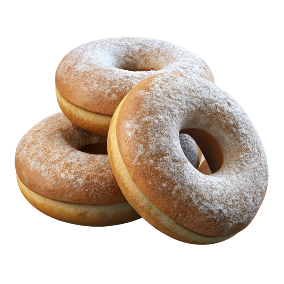 elegant minimalist Hanukkah Doughnuts Sufganiyot Powdered Sugar Cutout high resolution png