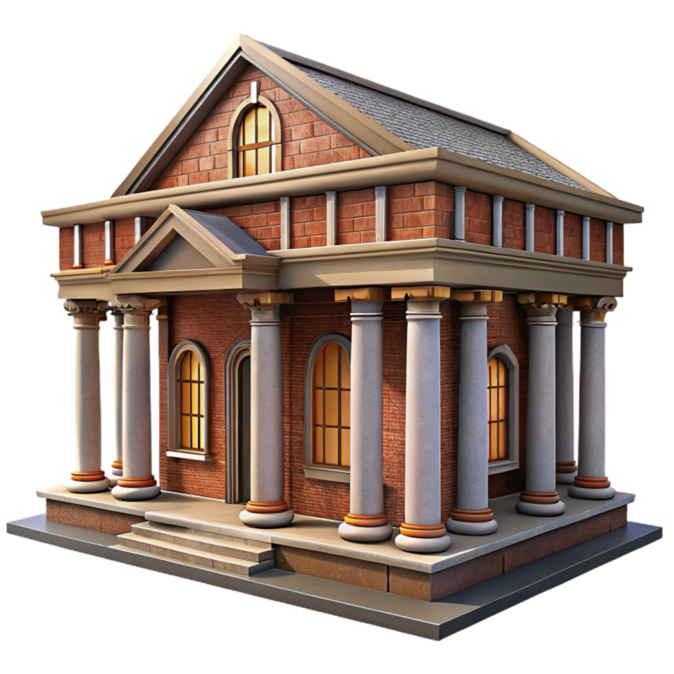 stunning modern Office Building Exterior Classic Architecture Isolated premium png