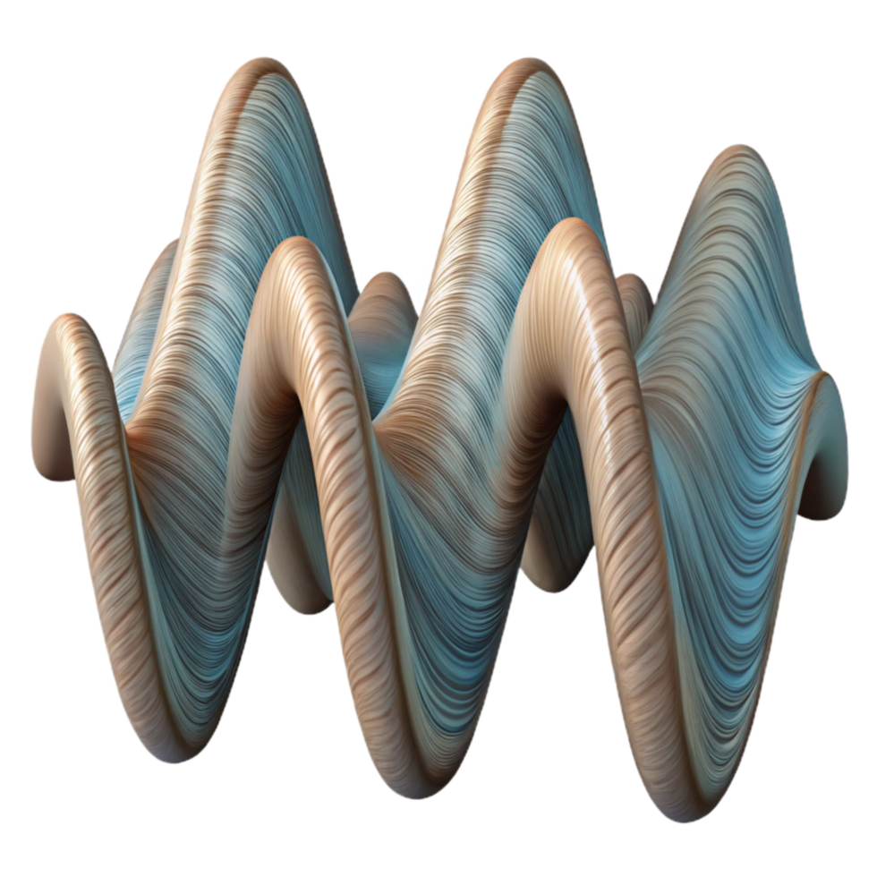 vibrant creative Dynamic Waveform Pattern Transparent Background authentic png