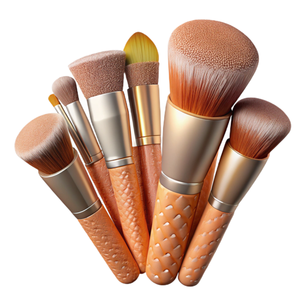 extraordinary abstract Makeup Brushes Set Various Sizes Transparent Background authentic png