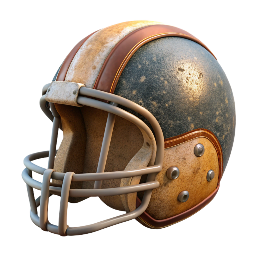extraordinary creative Football Helmet Side View Reflective Stripes Isolated premium png