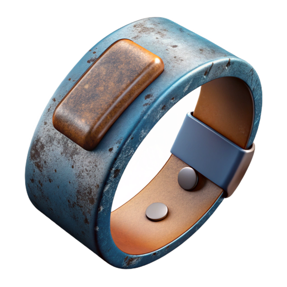 impressive rustic Fitness Tracker Wristband Close Up Transparent Background exclusive png