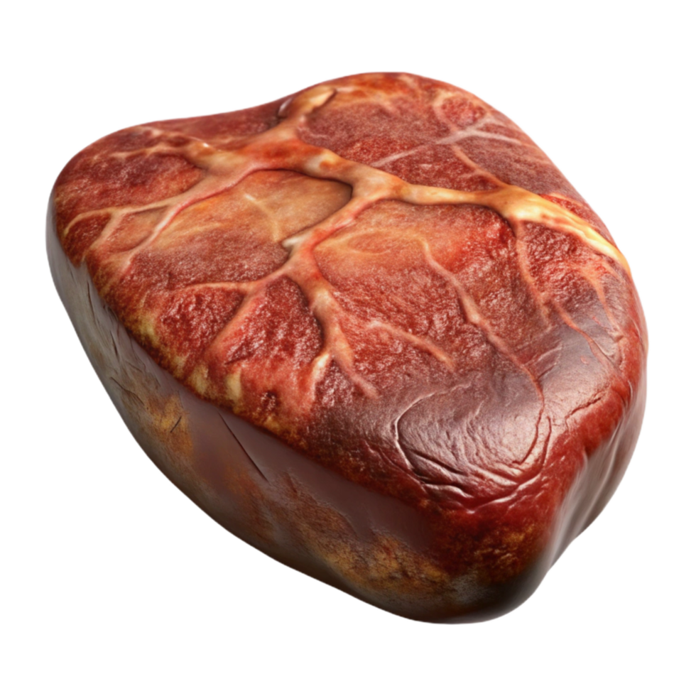 stunning classic Close Up of a Steak Isolated on Transparent Background high quality png