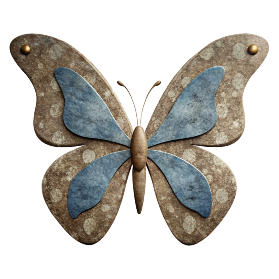 impressive vintage Silhouette Paper Cutout Butterfly Isolated Element premium png