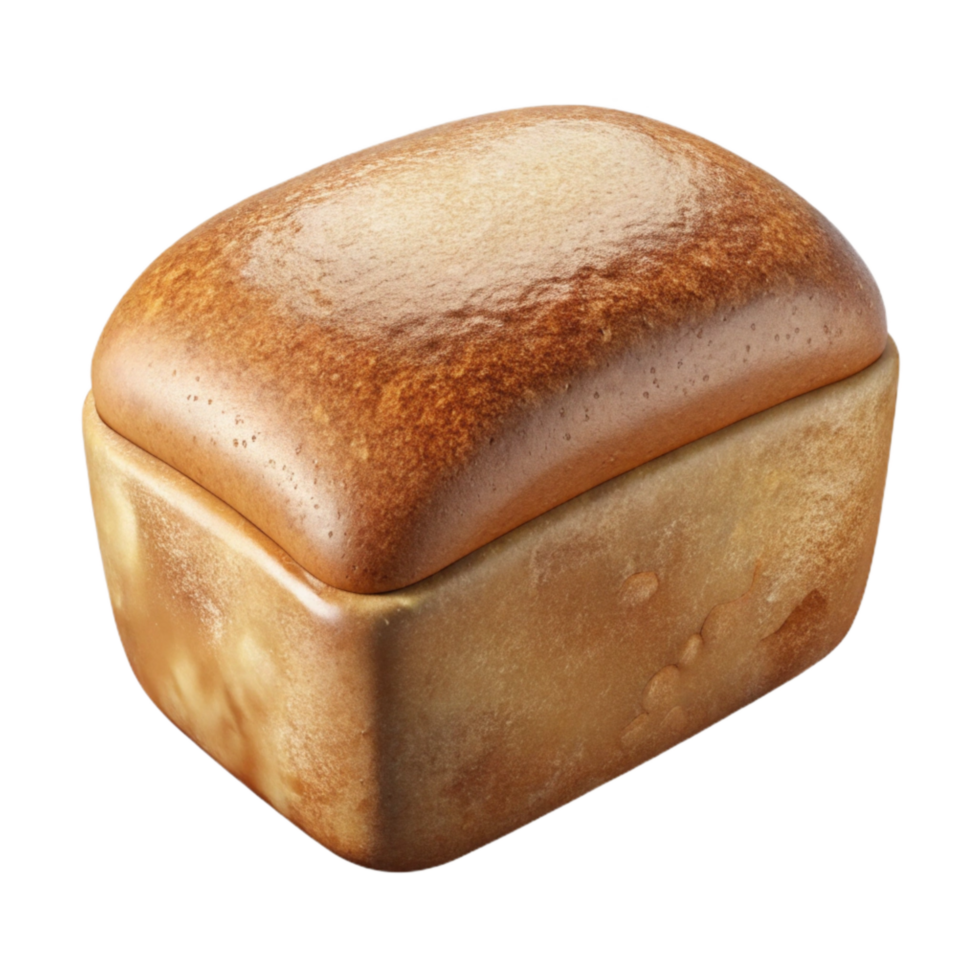vibrant abstract Freshly Baked Bread Loaf Cutout on Transparent Background high quality png