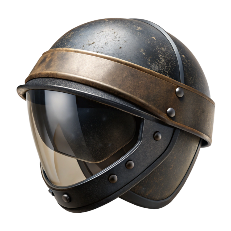 beautiful modern Black Helmet Visor Protection Sport Transparent Background 4K png