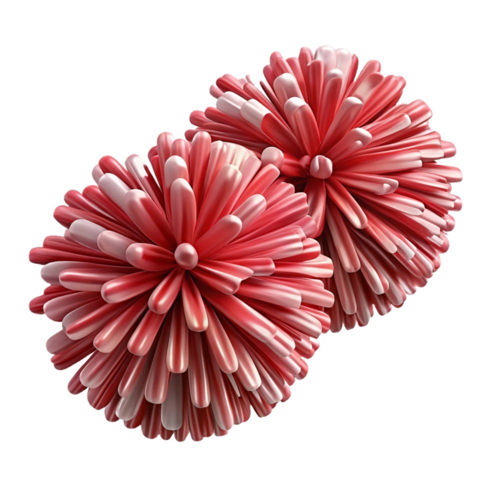 extraordinary artistic Cheerleader Pom Poms Fluffy Texture Transparent Element high resolution png
