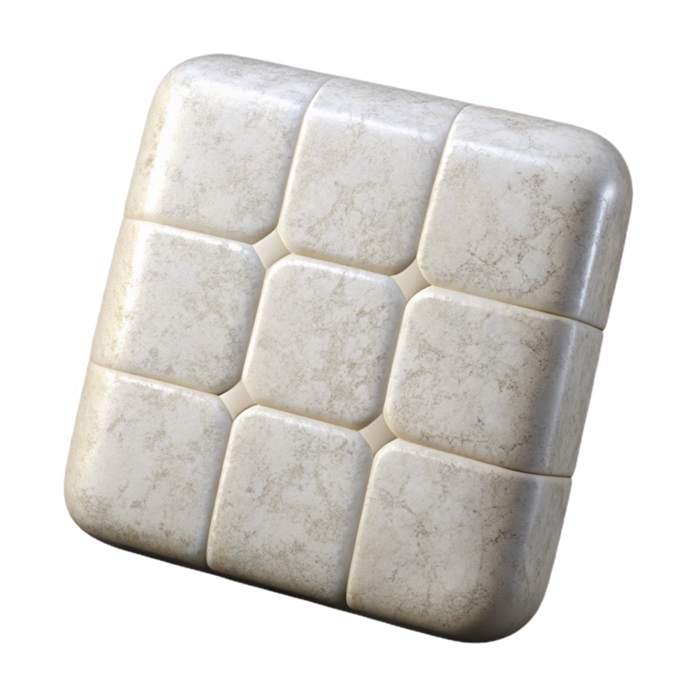 serene minimalist Bathroom Tiles White Square Transparent Background original png