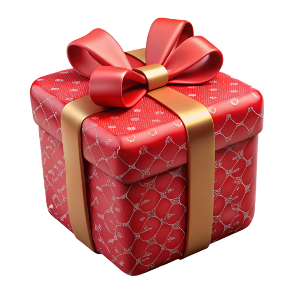 magnificent minimalist Red Holiday Gift Wrap Isolated with Festive Pattern genuine png