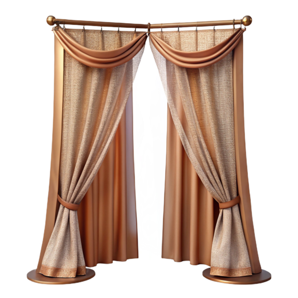 elegant modern Living Room Curtains Sheer Fabric Transparent Background original png