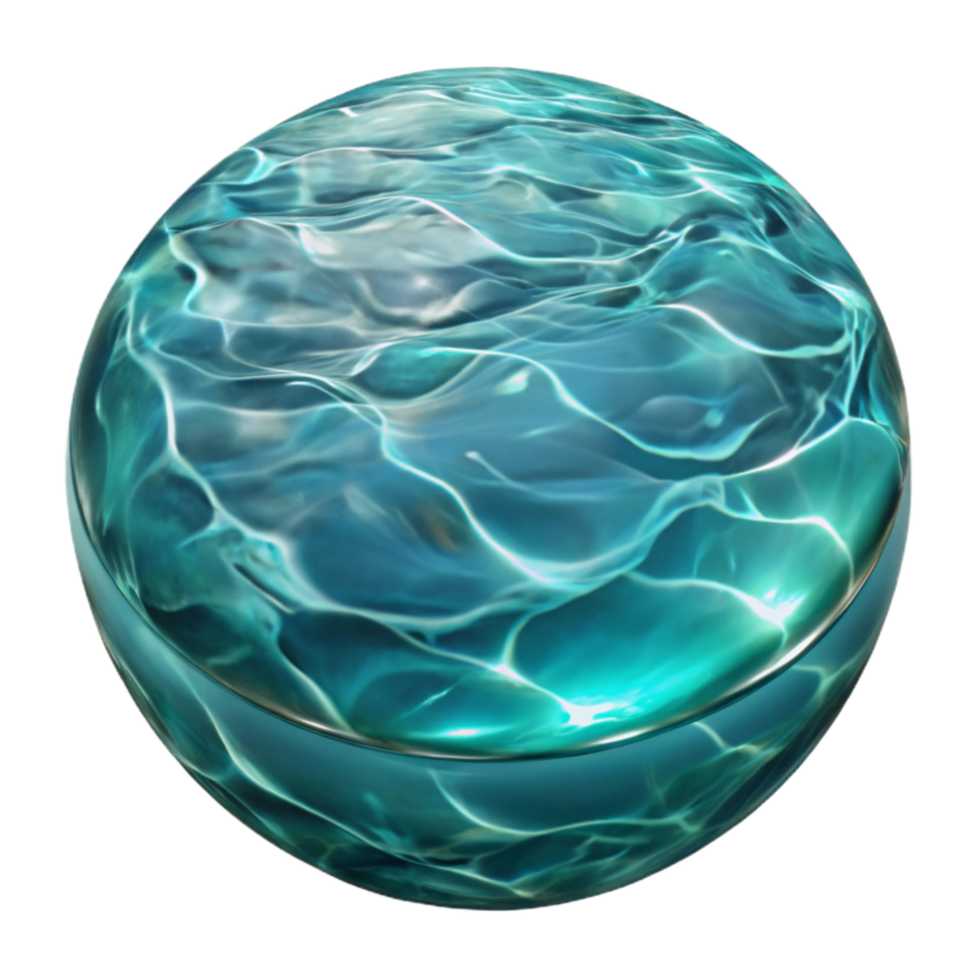 impressive artistic Crystal Clear Water Surface Transparent Background authentic png