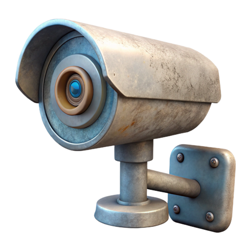 vibrant contemporary Security Camera Rotating View Transparent Background high quality png