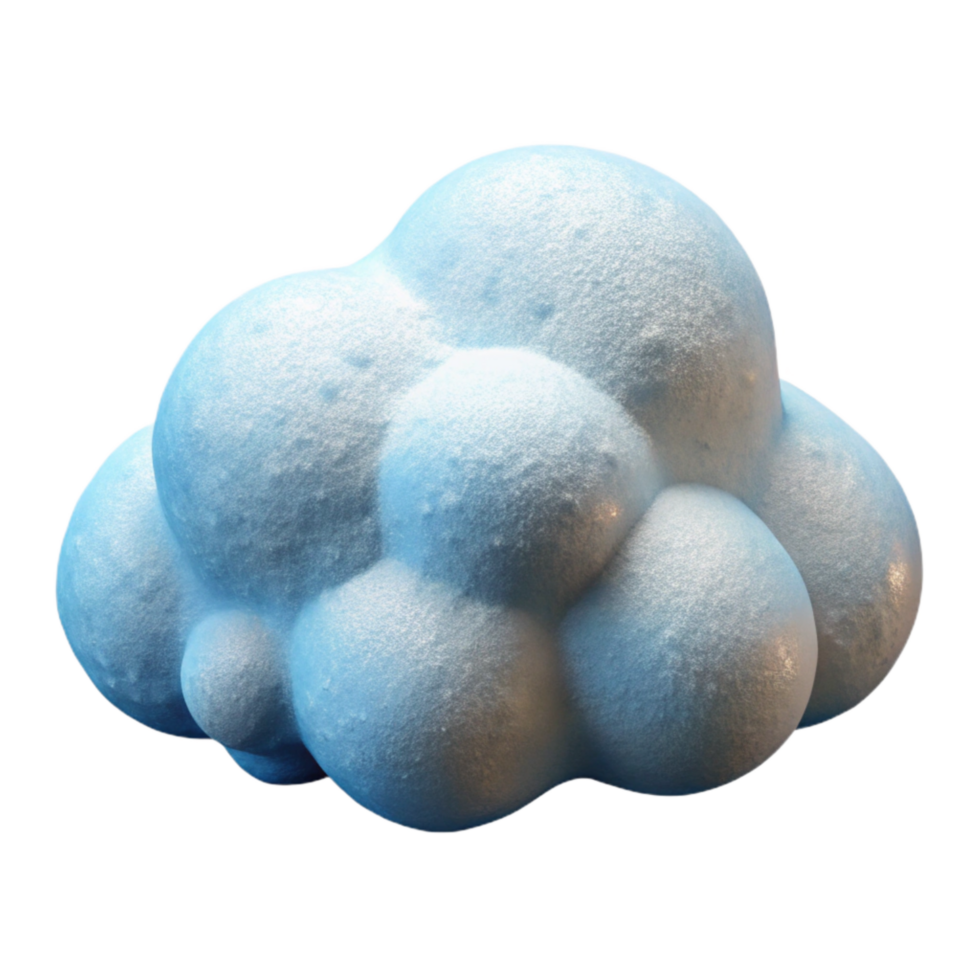 impressive minimalist Cloud Computing Symbol White and Fluffy Transparent Background high resolution png