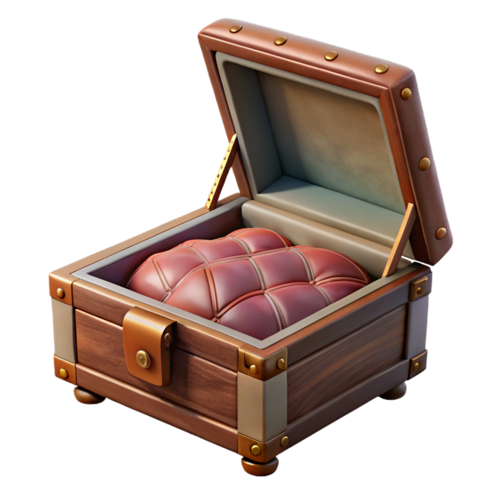 beautiful creative Watch Box Transparent Background with Cushions high resolution png