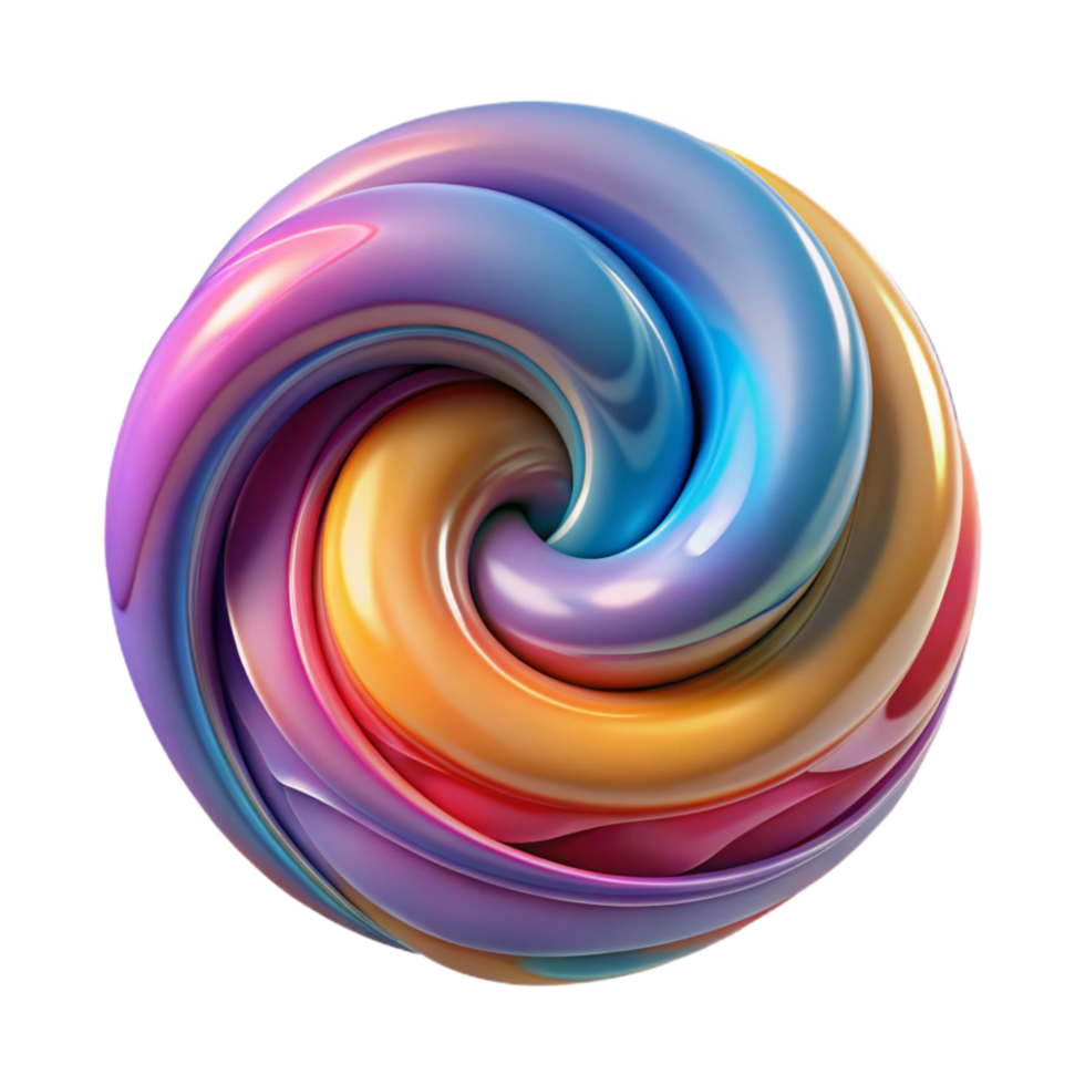 wonderful modern Abstract Paint Swirl Colorful Texture with Transparent Background high quality png