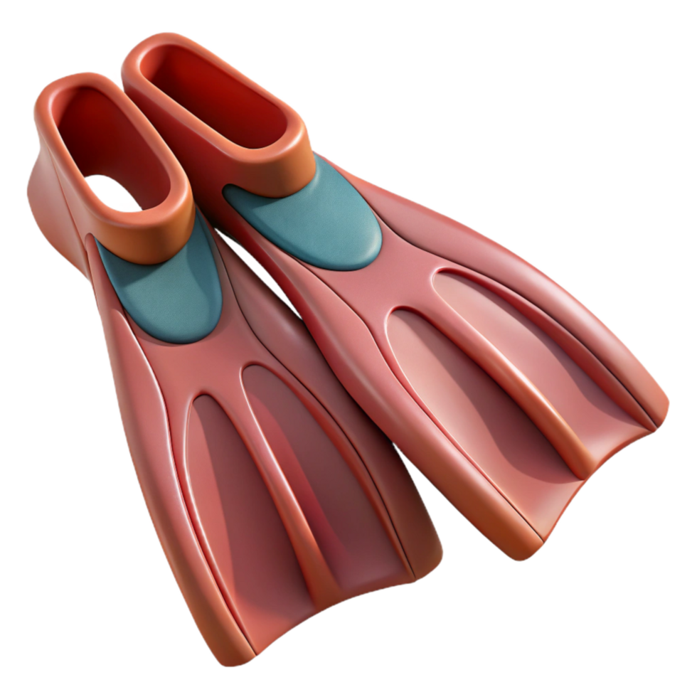 dramatic creative Swimming Fins Rubber Flexible Material Transparent high quality png