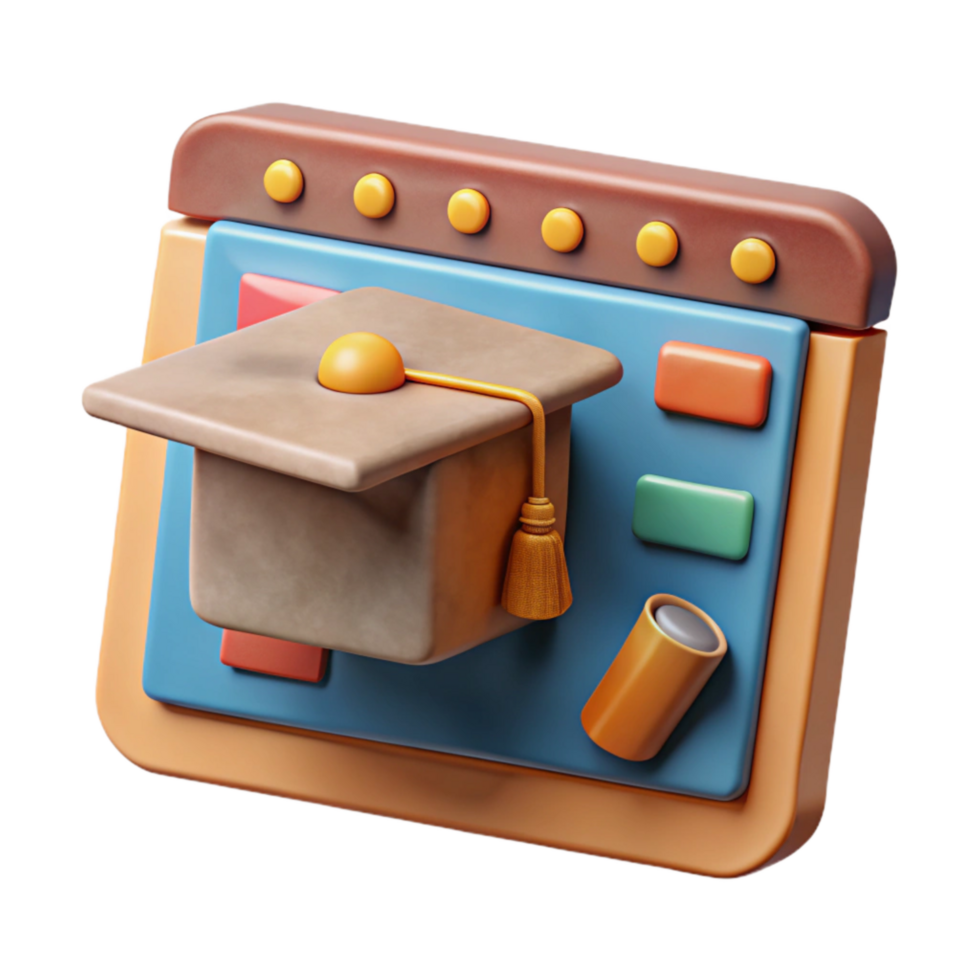 extraordinary artistic Online Learning Platform Interface Isolated Element exclusive png