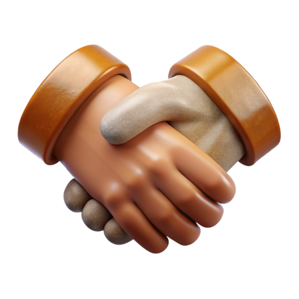 impressive creative Handshake Icon Vintage Style Transparent Background 4K png