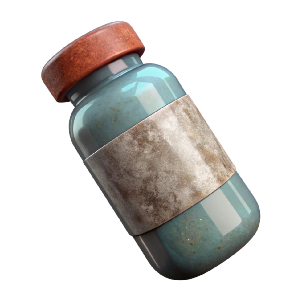 dramatic artistic Pill Bottle Prescription Label Transparent Background high resolution png