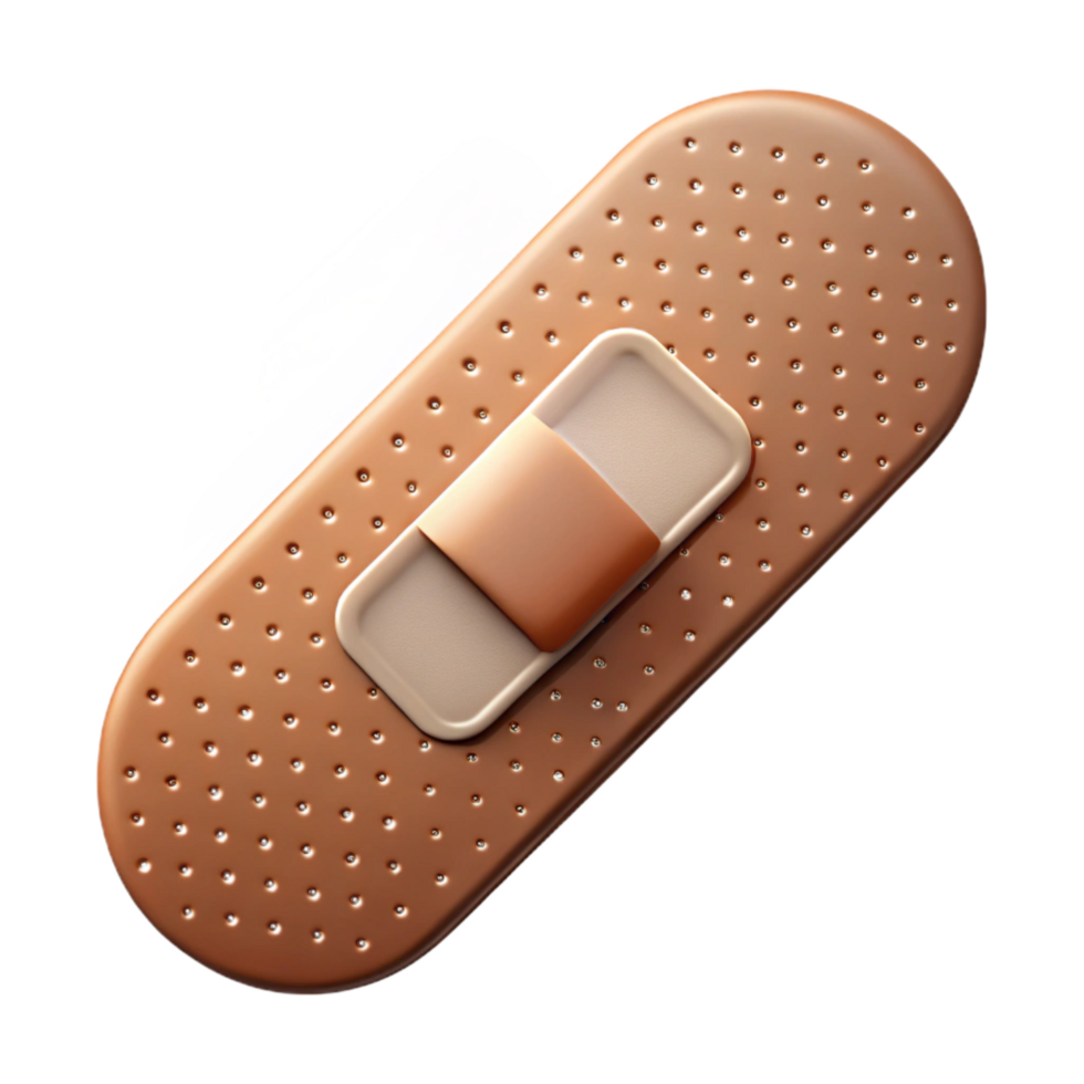 beautiful traditional Bandage Adhesive Strip Beige Color Transparent Background authentic png